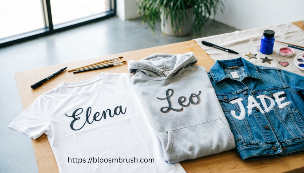Name Painting on Clothes Ideas