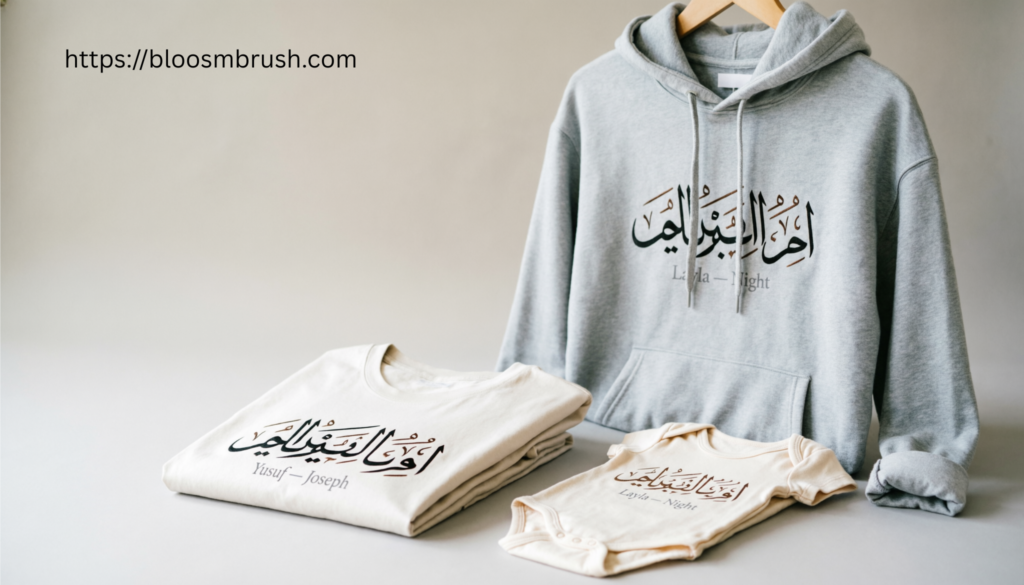 Personalized Arabic Name Clothing Ideas