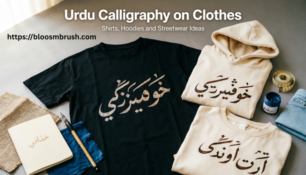 Urdu Calligraphy on Clothes for Stylish Desi Streetwear
