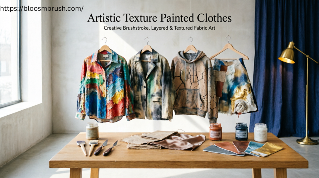 artistic texture painted clothes