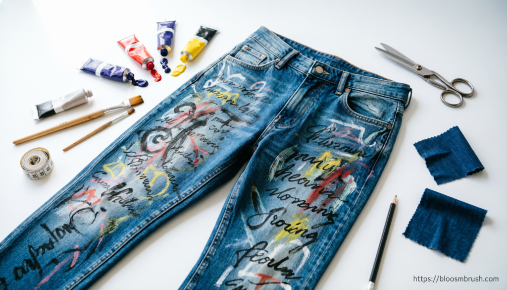Custom Painted Jeans